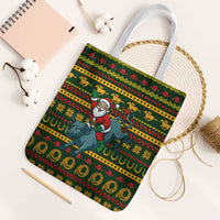 Amazing Cowboy Santa Claus Christmas Tote Bag Xmas Holiday Patterns - Wonder Print Shop