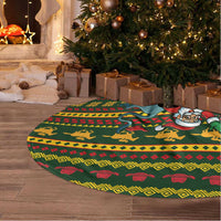 Amazing Cowboy Santa Claus Christmas Tree Skirt Xmas Holiday Patterns - Wonder Print Shop