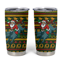 Amazing Cowboy Santa Claus Christmas Tumbler Cup Xmas Holiday Patterns - Wonder Print Shop