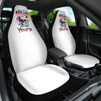 Yes I'm A B But Not Yours Car Seat Cover - Wonder Print Shop