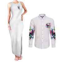 Yes I'm A B But Not Yours Couples Matching Tank Maxi Dress and Long Sleeve Button Shirt - Wonder Print Shop