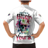 Yes I'm A B But Not Yours Family Matching Mermaid Dress and Hawaiian Shirt - Wonder Print Shop