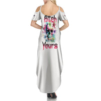 Yes I'm A B But Not Yours Family Matching Summer Maxi Dress and Hawaiian Shirt - Wonder Print Shop