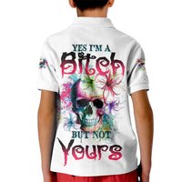 Yes I'm A B But Not Yours Kid Polo Shirt - Wonder Print Shop
