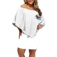 Yes I'm A B But Not Yours Off Shoulder Short Dress - Wonder Print Shop