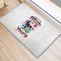 Yes I'm A B But Not Yours Rubber Doormat - Wonder Print Shop