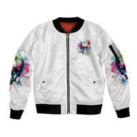 Yes I'm A B But Not Yours Sleeve Zip Bomber Jacket - Wonder Print Shop