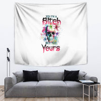 Yes I'm A B But Not Yours Tapestry - Wonder Print Shop