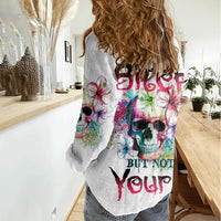 Yes I'm A B But Not Yours Women Casual Shirt - Wonder Print Shop