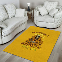 I'm Blunt Because God Rolled Me Sunflower Reaper Area Rug - Wonder Print Shop