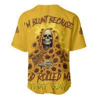 I'm Blunt Because God Rolled Me Sunflower Reaper Baseball Jersey - Wonder Print Shop