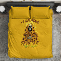 I'm Blunt Because God Rolled Me Sunflower Reaper Bedding Set - Wonder Print Shop