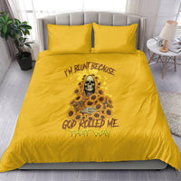 I'm Blunt Because God Rolled Me Sunflower Reaper Bedding Set - Wonder Print Shop