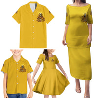 I'm Blunt Because God Rolled Me Sunflower Reaper Family Matching Puletasi Dress and Hawaiian Shirt - Wonder Print Shop