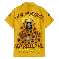 I'm Blunt Because God Rolled Me Sunflower Reaper Hawaiian Shirt - Wonder Print Shop