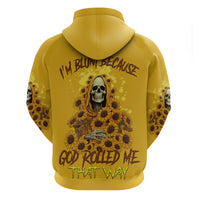 I'm Blunt Because God Rolled Me Sunflower Reaper Hoodie - Wonder Print Shop