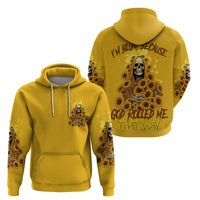 I'm Blunt Because God Rolled Me Sunflower Reaper Hoodie - Wonder Print Shop