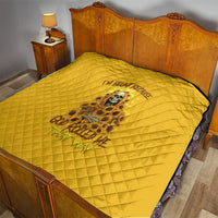 I'm Blunt Because God Rolled Me Sunflower Reaper Quilt - Wonder Print Shop