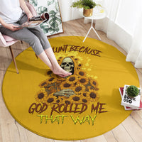 im-blunt-because-god-rolled-me-sunflower-reaper-round-carpet