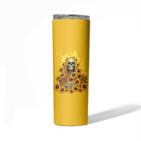 I'm Blunt Because God Rolled Me Sunflower Reaper Skinny Tumbler - Wonder Print Shop