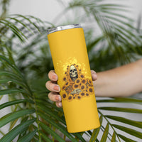 I'm Blunt Because God Rolled Me Sunflower Reaper Skinny Tumbler - Wonder Print Shop