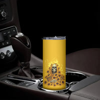 I'm Blunt Because God Rolled Me Sunflower Reaper Skinny Tumbler - Wonder Print Shop