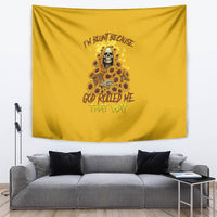 I'm Blunt Because God Rolled Me Sunflower Reaper Tapestry - Wonder Print Shop