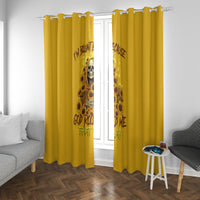 I'm Blunt Because God Rolled Me Sunflower Reaper Window Curtain - Wonder Print Shop