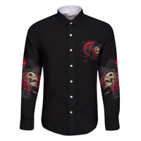 In A World Full Of Princesses Be A Witch Rose Skull Family Matching Puletasi Dress and Hawaiian Shirt - Wonder Print Shop