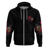 In A World Full Of Princesses Be A Witch Rose Skull Hoodie - Wonder Print Shop
