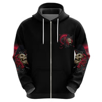 In A World Full Of Princesses Be A Witch Rose Skull Hoodie - Wonder Print Shop