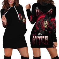 In A World Full Of Princesses Be A Witch Rose Skull Hoodie Dress - Wonder Print Shop