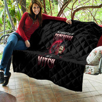 In A World Full Of Princesses Be A Witch Rose Skull Quilt - Wonder Print Shop