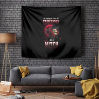 In A World Full Of Princesses Be A Witch Rose Skull Tapestry - Wonder Print Shop