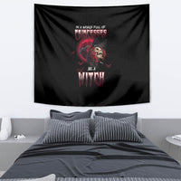 In A World Full Of Princesses Be A Witch Rose Skull Tapestry - Wonder Print Shop
