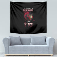 In A World Full Of Princesses Be A Witch Rose Skull Tapestry - Wonder Print Shop
