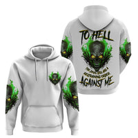 I Can't Go To Hell Fire Eyes Skull Hoodie - Wonder Print Shop