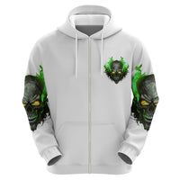 I Can't Go To Hell Fire Eyes Skull Hoodie - Wonder Print Shop
