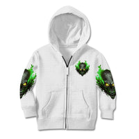 I Can't Go To Hell Fire Eyes Skull Kid Hoodie - Wonder Print Shop