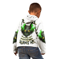 I Can't Go To Hell Fire Eyes Skull Kid Hoodie - Wonder Print Shop