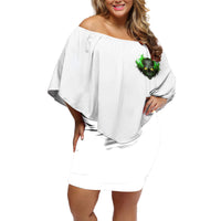 I Can't Go To Hell Fire Eyes Skull Off Shoulder Short Dress - Wonder Print Shop