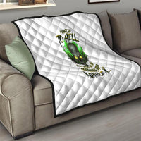 I Can't Go To Hell Fire Eyes Skull Quilt - Wonder Print Shop