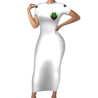 I Can't Go To Hell Fire Eyes Skull Short Sleeve Bodycon Dress - Wonder Print Shop