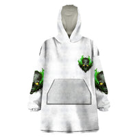 I Can't Go To Hell Fire Eyes Skull Wearable Blanket Hoodie - Wonder Print Shop