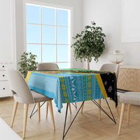 Tanzania Christmas Tablecloth with Giraffe Christmas Tree Snowflakes and Flag - Wonder Print Shop