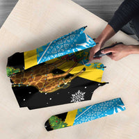 Tanzania Christmas Umbrella with Giraffe Christmas Tree Snowflakes and Flag - Wonder Print Shop