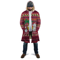 Thailand Christmas Cloak with Santa Elephant Snowman Palm Tree and Sawasdee Holiday - Wonder Print Shop