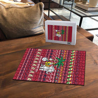 Thailand Christmas Puzzle with Santa Elephant Snowman Palm Tree and Sawasdee Holiday - Wonder Print Shop