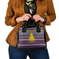 Thailand Christmas Shoulder Handbag with Yellow Flower Tree Garuda Emblem and Elephant Holiday - Wonder Print Shop