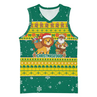 Togo Christmas Basketball Jersey with Santa Lion Drummer Gingerbread and National Emblem - Wonder Print Shop